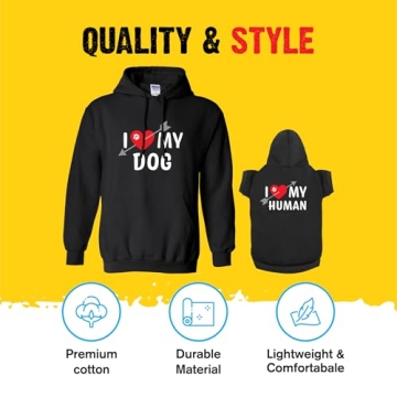 Adorable Matching Hoodies for Dogs and Humans - Cozy Heartwarming Sweatshirt Set