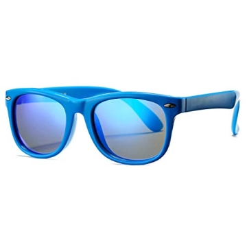 Stylish COASION Kids Polarized Sunglasses – Flexible TPEE Shades for Active Kids