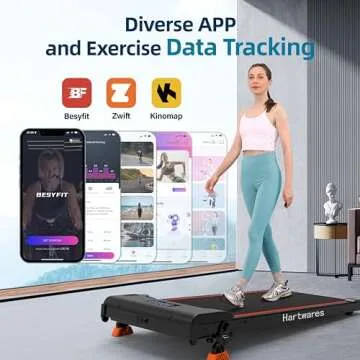 Incline Treadmill for Home Use - App Compatible Portable Walking Pad