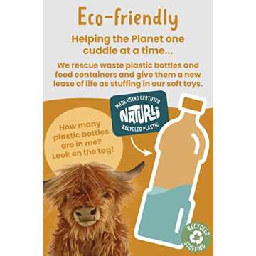 Eco-Friendly Living Nature Highland Cow Plush Toy