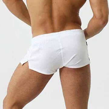 TADUANO Men's Underwear Boxer Trunks Sexy Low Rise Cut Fashion Sports Style(XL, Black)