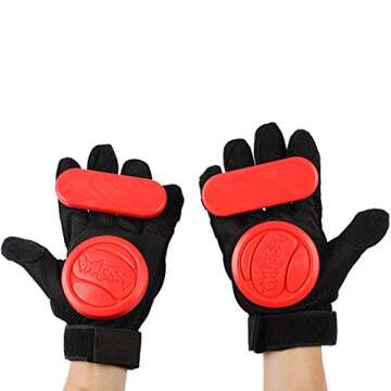 Andux Longboard Slide Gloves for Safe Downhill Riding