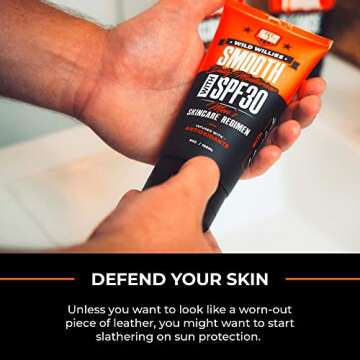 Wild WIllies Men's Daily Facial Moisturizer with SPF 30 - Smooth Moisturizer Formulated with Antioxidants and Essential Oils to Protect Your Skin - Lightweight Face Lotion for Dry or Oily Skin