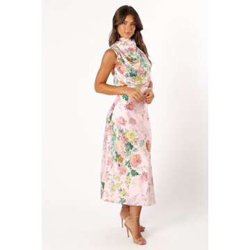 Stylish Anabelle Halter Neck Midi Dress for Women