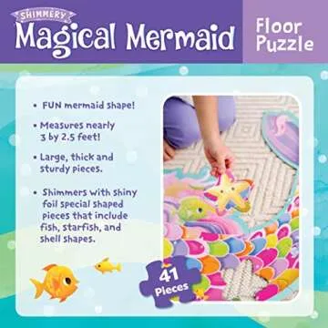 Shimmery Magical Mermaid Puzzle for Engaging Playtime