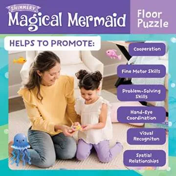 Shimmery Magical Mermaid Puzzle for Engaging Playtime