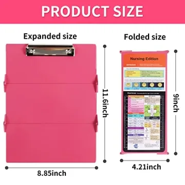 Nursing Clipboard with Cheat Sheets - Portable & Practical