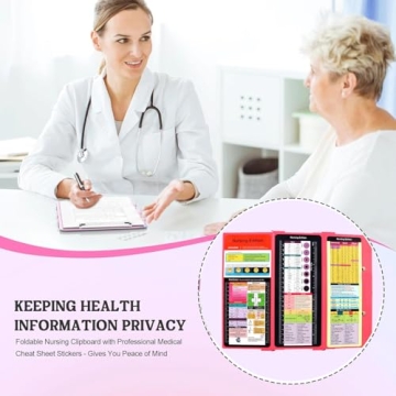 Nursing Clipboard with Cheat Sheets - Portable & Practical