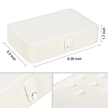 LANDICI Small Jewelry Box for Travel and Daily Use