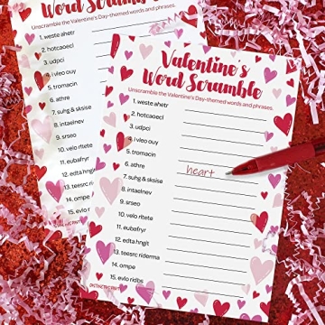 Valentine's Day Word Scramble Game for All Ages