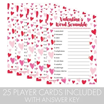 Valentine's Day Word Scramble Game for All Ages