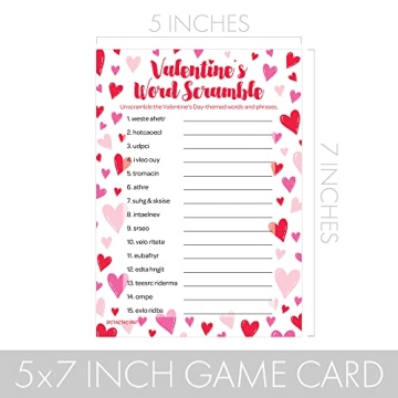 Valentine's Day Word Scramble Game for All Ages