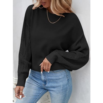 Stylish ZESICA Oversized Sweater for Fall & Winter