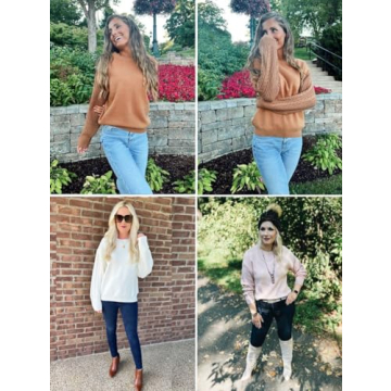 Stylish ZESICA Oversized Sweater for Fall & Winter