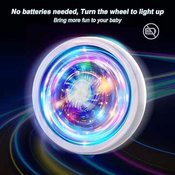 Colorful Lighting Baby Balance Bike Toys for 1 Year Old Boy Gifts, 10-36 Month Toddler Balance Bike,...