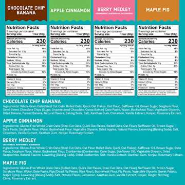 Enjoy Life Foods Soft Baked Ovals, Breakfast Bars, Nut Free Bars, Soy Free, Dairy Free, Non GMO, Gluten Free, Vegan, Variety Pack, 4 Boxes (20 Bars Total)