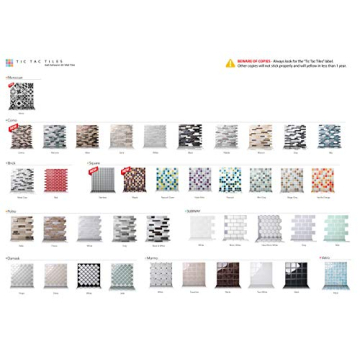 Peel and Stick Tiles, Less Sticky, Extra Adhesive is Needed for Painted Walls, 10-Sheets 12x12 Self Adhesive Removable Kitchen Backsplash 3D Tiles Subway Mono White