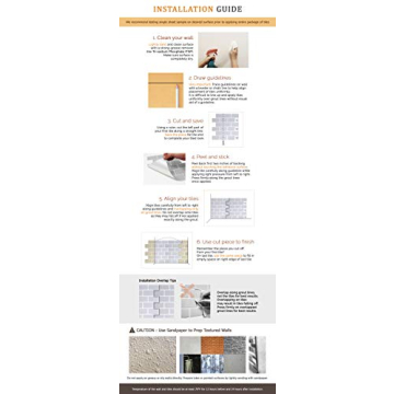 Peel and Stick Tiles, Less Sticky, Extra Adhesive is Needed for Painted Walls, 10-Sheets 12x12 Self Adhesive Removable Kitchen Backsplash 3D Tiles Subway Mono White