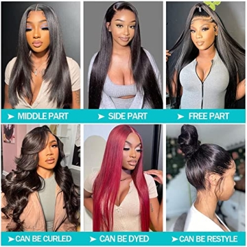 13x6 Lace Front Wig 22 Inch Human Hair Quality Blend