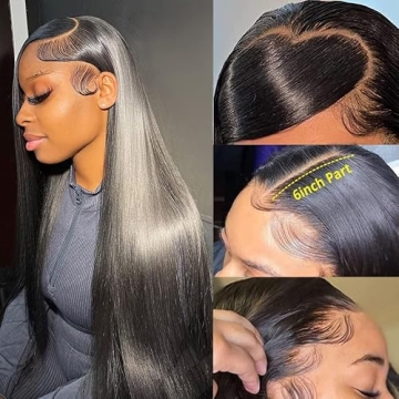 13x6 Lace Front Wig 22 Inch Human Hair Quality Blend