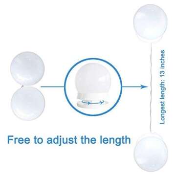 Chende Hollywood Vanity Lights - 14 Dimmable LED Bulbs