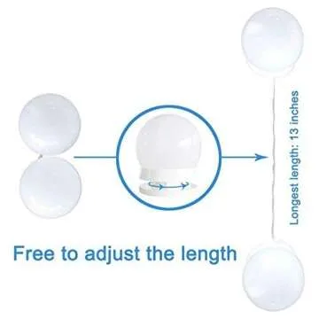 Chende Hollywood Vanity Lights - 14 Dimmable LED Bulbs