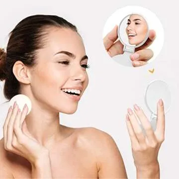 Yalikop 36 Pcs Compact Mirror Bulk Mini Round Makeup Mirror Portable Foldable for Purse Women Travel...