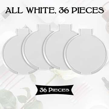 Yalikop 36 Pcs Compact Makeup Mirrors – Bulk Portable Set