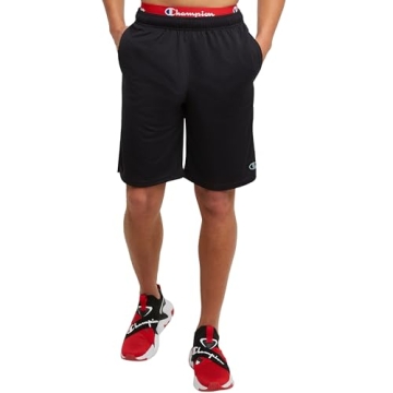 Champion mens 10" Core Training athletic shorts, Black, X-Large US