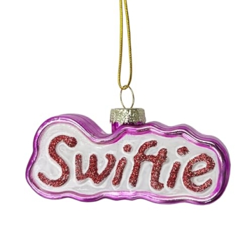 Charming Swiftie Glass Ornament for Holiday Decor and Gifts