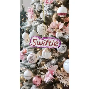 Elegantly Crafted Swiftie Glass Ornament for All Fans