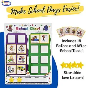 Kenson Kids Before and After School Chart for Routines