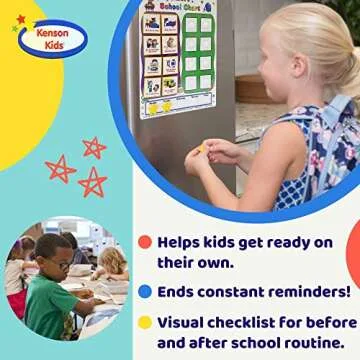 Kenson Kids Before and After School Chart for Routines