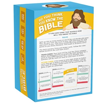SO YOU THINK YOU KNOW THE BIBLE Trivia Game for Families