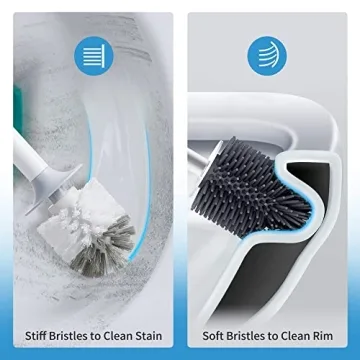 BOOMJOY Toilet Bowl Brush - Durable, Stylish Cleaning Tool
