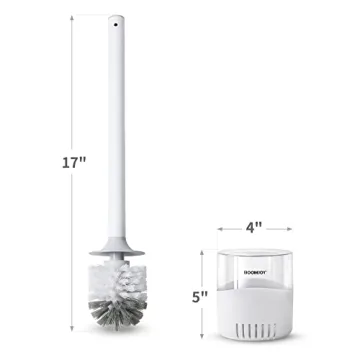 BOOMJOY Toilet Bowl Brush - Durable, Stylish Cleaning Tool