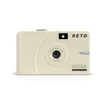 RETO Ultra Wide and Slim 35mm Reusable Daylight Film Camera - 22mm Wide Lens, Focus Free, Light Weig...