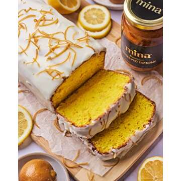 Mina Preserved Lemons - 12.5 Ounce Authentic Moroccan Gourmet Beldi Lemons, Moroccan Preserved Lemons in Jar, Ideal for Tagine, Couscous, Preserved Lemon, Non-GMO, Vegan, Keto, Kosher, Gluten Free