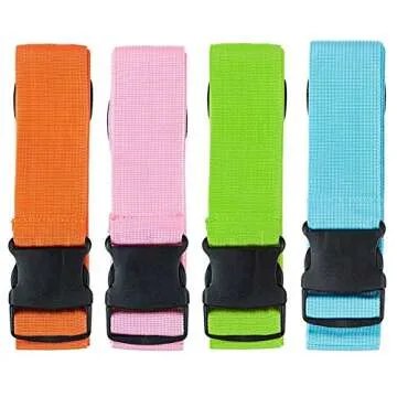 Darller Adjustable Luggage Straps for Secure Travel
