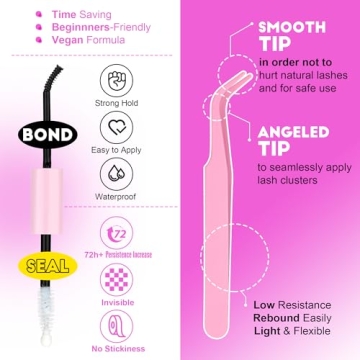 Pawotence DIY Lash Extension Kit - 280pcs Cluster Lashes