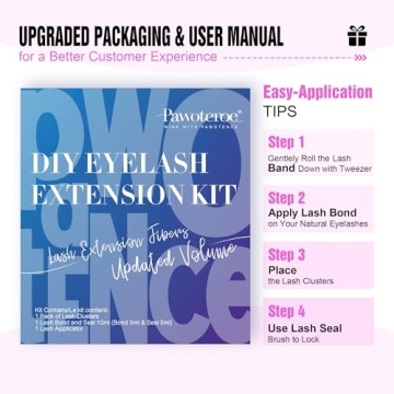 Pawotence DIY Lash Extension Kit - 280pcs Cluster Lashes