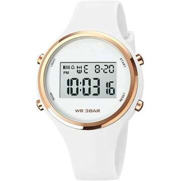 Waterproof LED Sport Watch with Alarm Feature