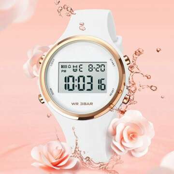 Waterproof LED Sport Watch with Alarm Feature