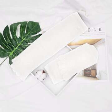 ZAKASA Mens Toe Socks Athletic Running Cushion Five Finger Cotton Crew Socks