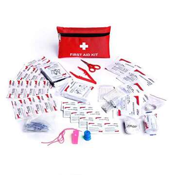 Compact Small First Aid Kit with 86 Medical Supplies