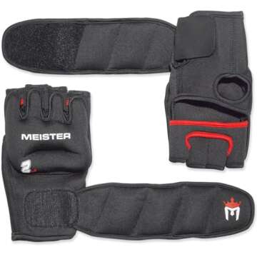 Meister Neoprene 2lb Weighted Gloves for Cardio & Strength
