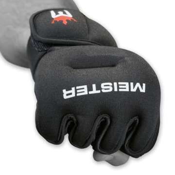 Meister Neoprene 2lb Weighted Gloves for Cardio & Strength