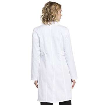 Cherokee Women's Scrubs 36" Lab Coat, White, Small
