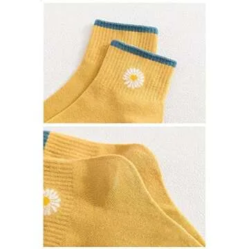 Stylish SENCODA Women's Daisy Cotton Socks for All Occasions