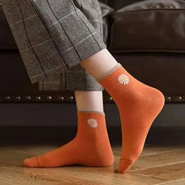 Stylish SENCODA Women's Daisy Cotton Socks for All Occasions